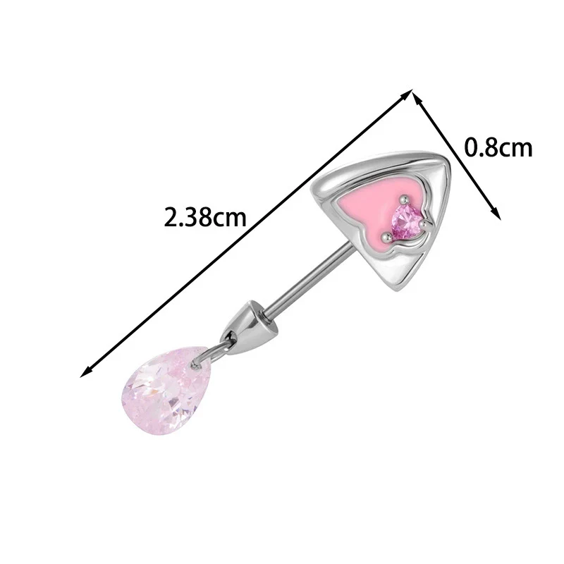 Wholesale Animal Zodiac Metal Electroplating Fashion Kitten Ear Titanium Steel Ear Nail Jewelry For Women - Image 3