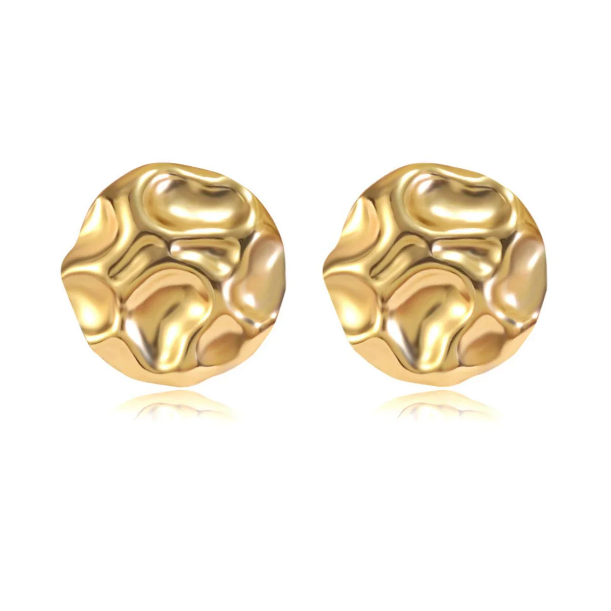 Wholesale Asymmetrical Geometric Medieval Style Electroplated Stainless Steel Earrings For Women - Image 5