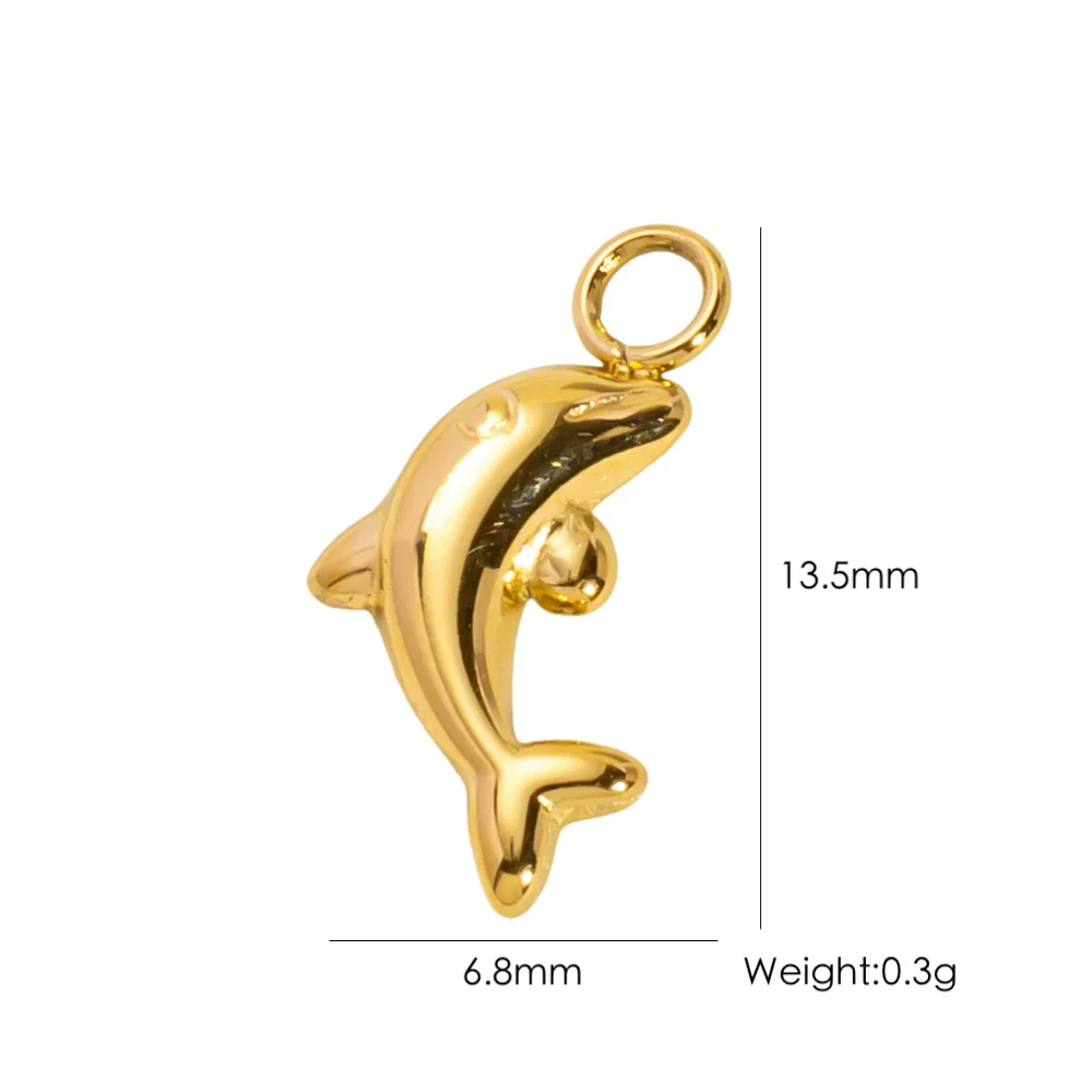 Wholesale Beach Wind Pendant Accessories Animal Style Starfish Shell 304 Stainless Steel Electroplated - Image 14