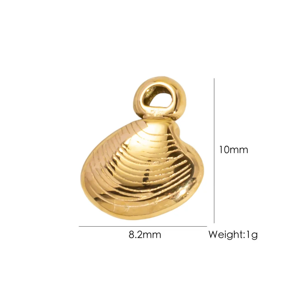 Wholesale Beach Wind Pendant Accessories Animal Style Starfish Shell 304 Stainless Steel Electroplated - Image 19