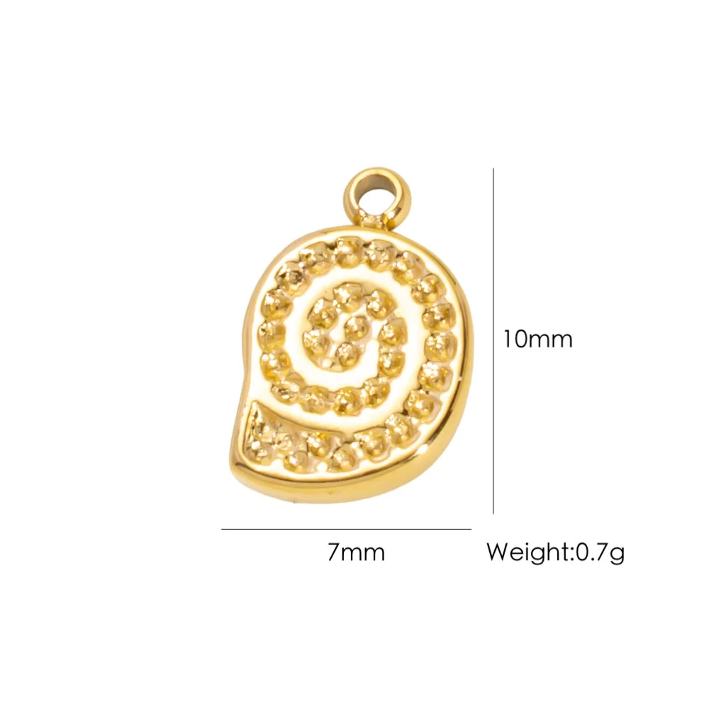 Wholesale Beach Wind Pendant Accessories Animal Style Starfish Shell 304 Stainless Steel Electroplated - Image 21