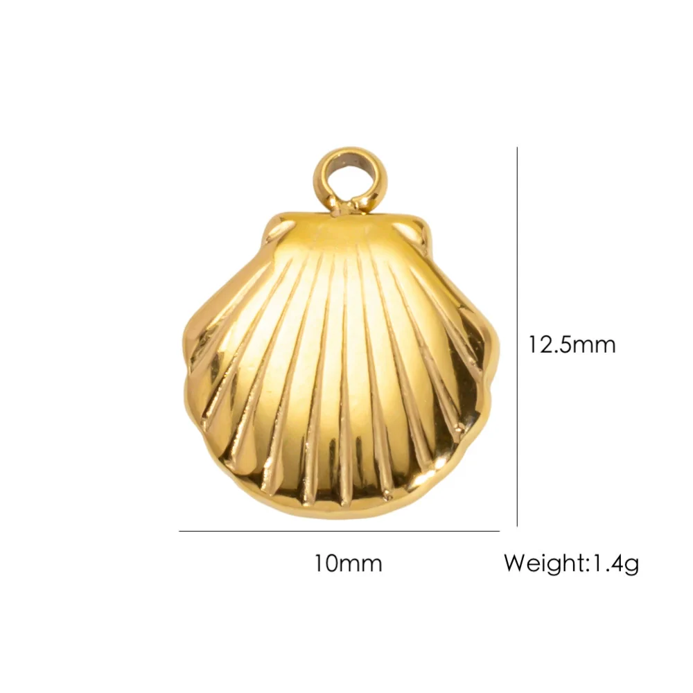 Wholesale Beach Wind Pendant Accessories Animal Style Starfish Shell 304 Stainless Steel Electroplated - Image 25