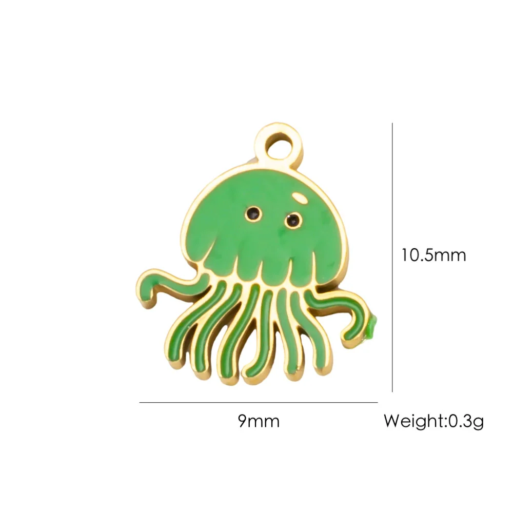 Wholesale Beach Wind Pendant Accessories Animal Style Starfish Shell 304 Stainless Steel Electroplated - Image 29