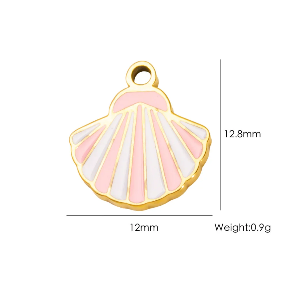 Wholesale Beach Wind Pendant Accessories Animal Style Starfish Shell 304 Stainless Steel Electroplated - Image 34