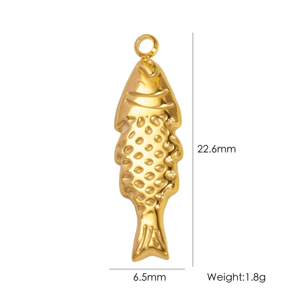 Wholesale Beach Wind Pendant Accessories Animal Style Starfish Shell 304 Stainless Steel Electroplated - Image 37