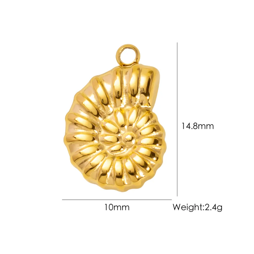 Wholesale Beach Wind Pendant Accessories Animal Style Starfish Shell 304 Stainless Steel Electroplated - Image 43
