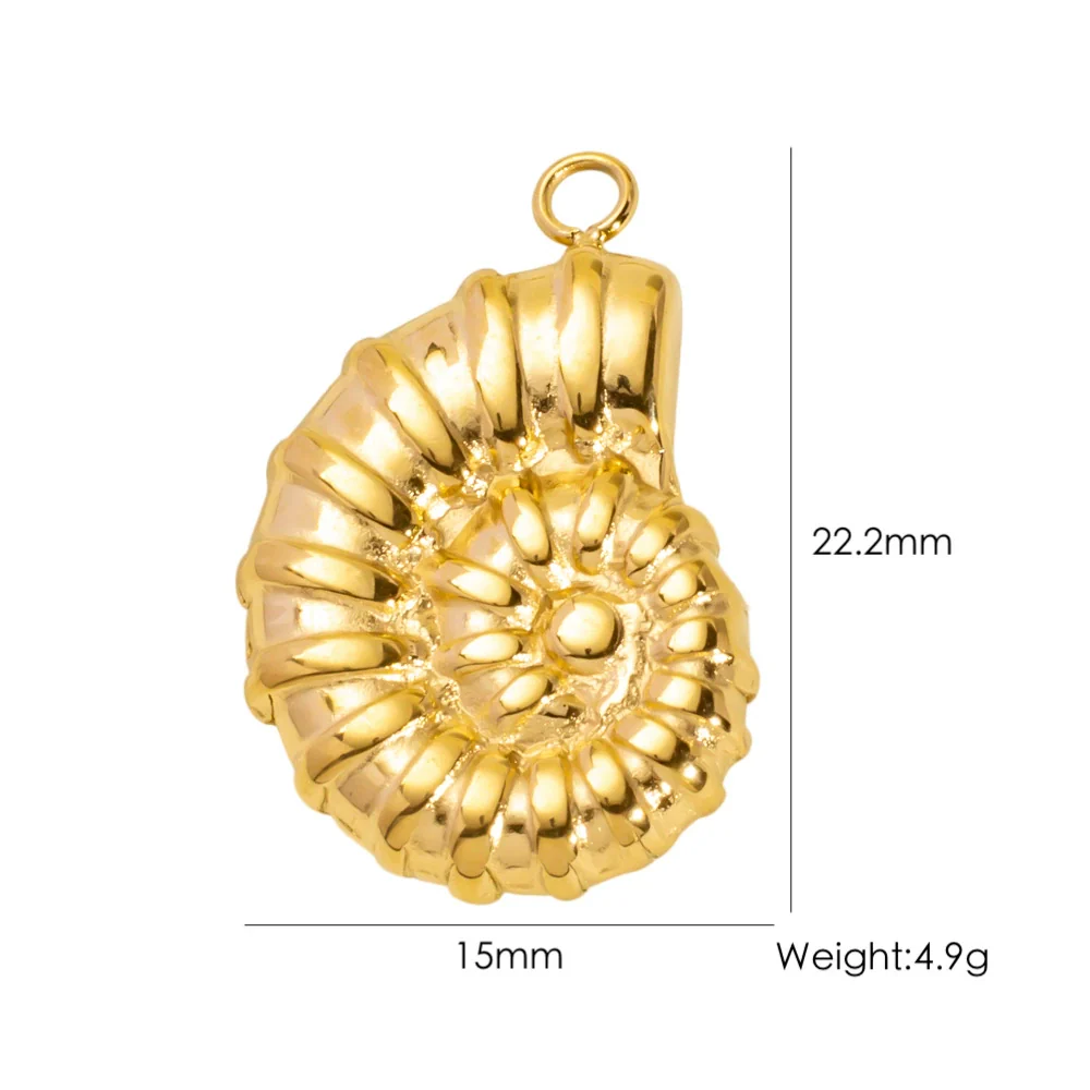 Wholesale Beach Wind Pendant Accessories Animal Style Starfish Shell 304 Stainless Steel Electroplated - Image 44