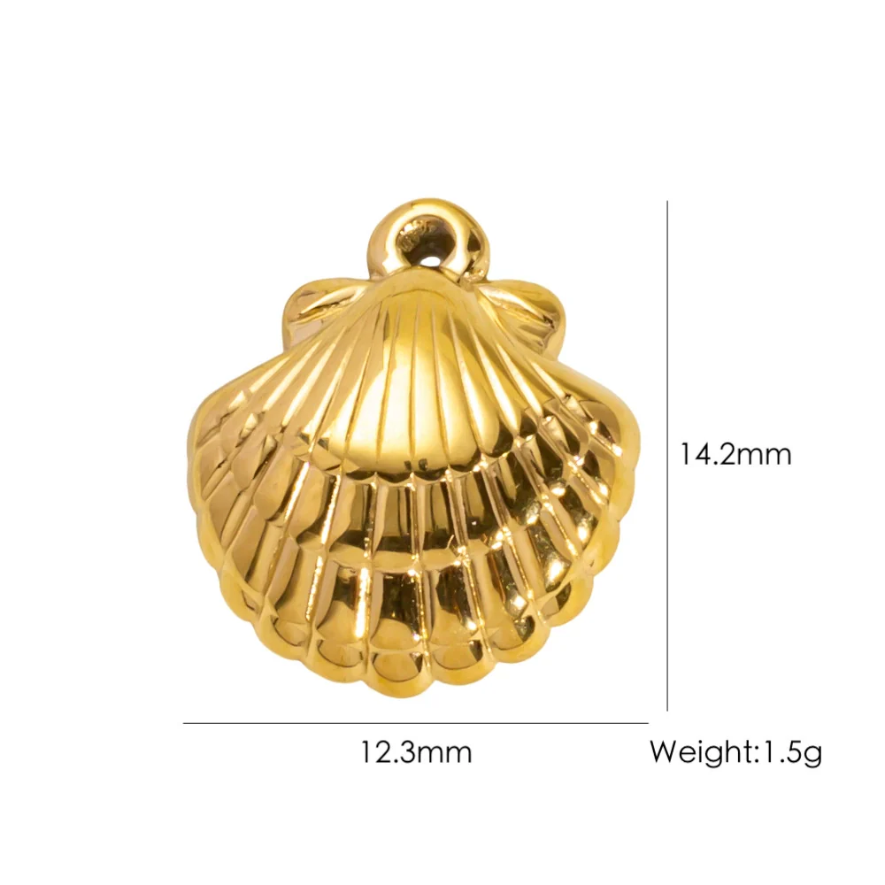 Wholesale Beach Wind Pendant Accessories Animal Style Starfish Shell 304 Stainless Steel Electroplated - Image 45
