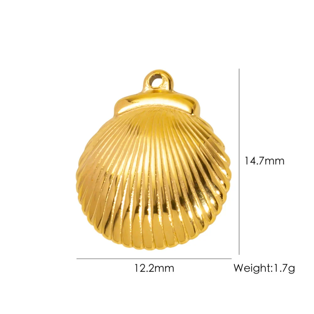 Wholesale Beach Wind Pendant Accessories Animal Style Starfish Shell 304 Stainless Steel Electroplated - Image 46