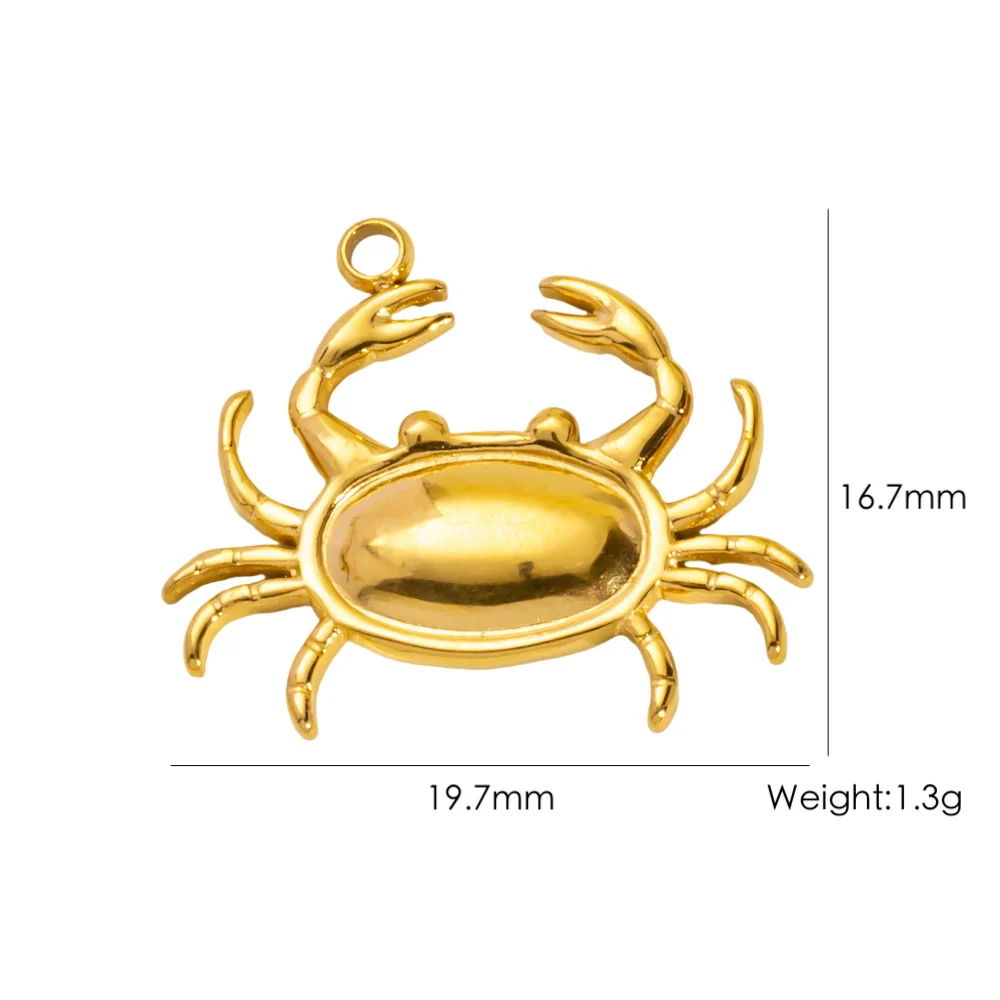 Wholesale Beach Wind Pendant Accessories Animal Style Starfish Shell 304 Stainless Steel Electroplated - Image 49