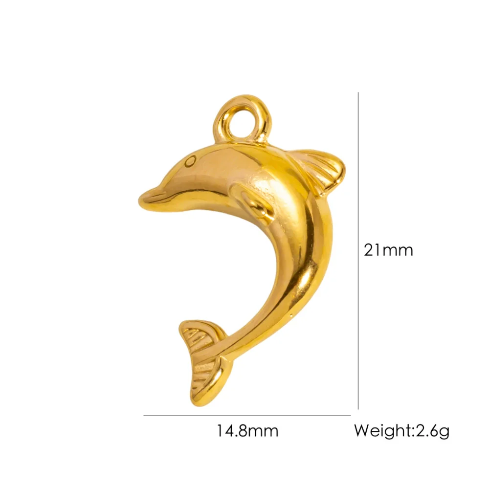 Wholesale Beach Wind Pendant Accessories Animal Style Starfish Shell 304 Stainless Steel Electroplated - Image 53