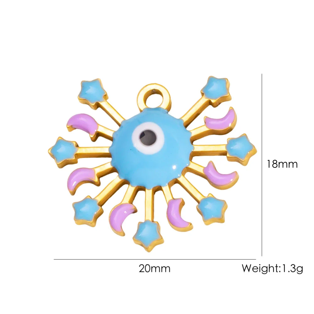 Wholesale Beach Wind Pendant Accessories Animal Style Starfish Shell 304 Stainless Steel Electroplated - Image 55