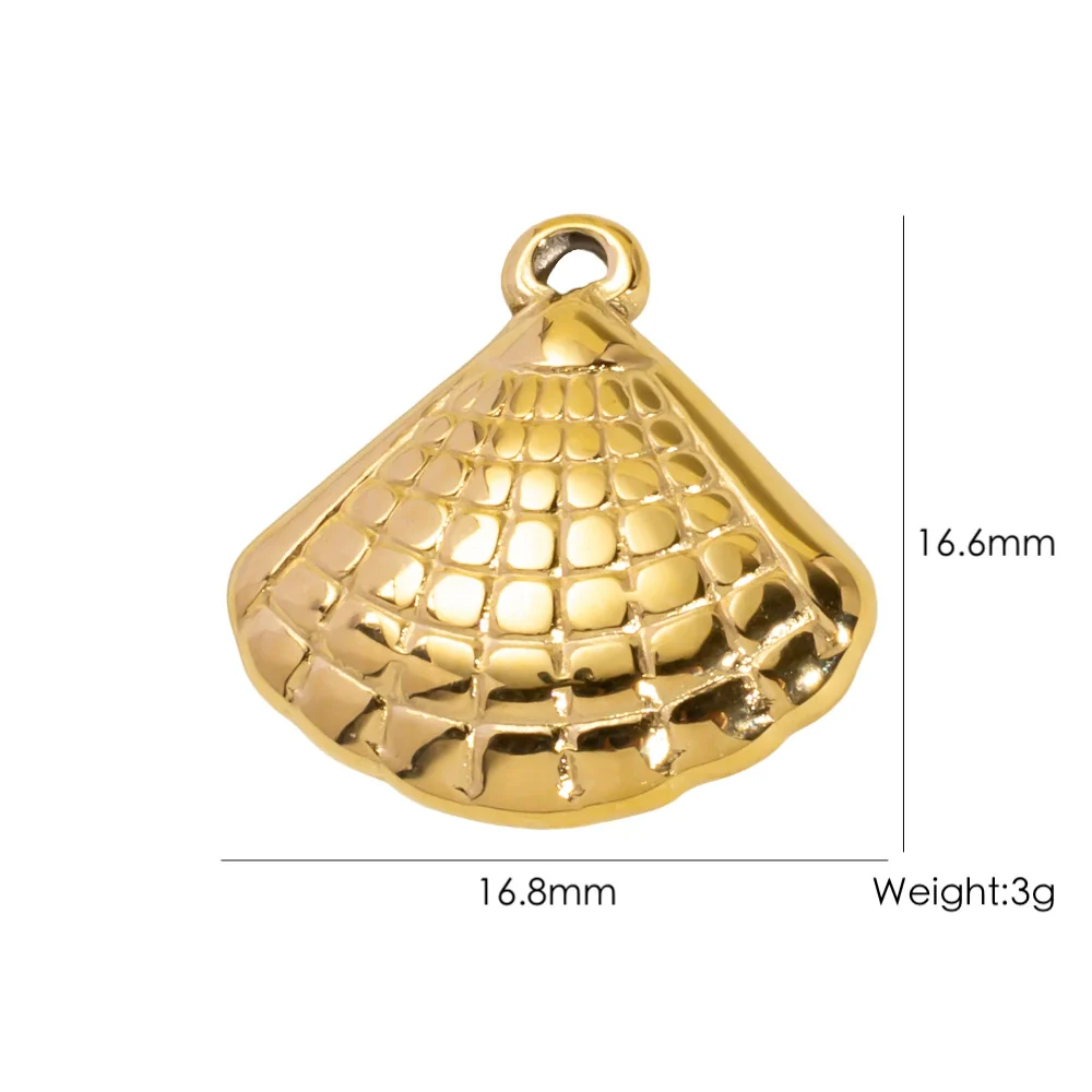 Wholesale Beach Wind Pendant Accessories Animal Style Starfish Shell 304 Stainless Steel Electroplated - Image 56