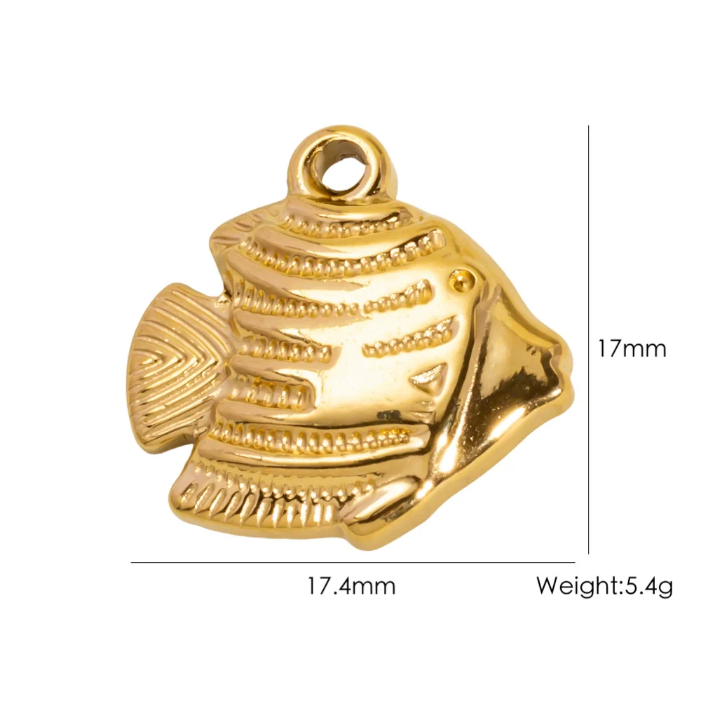 Wholesale Beach Wind Pendant Accessories Animal Style Starfish Shell 304 Stainless Steel Electroplated - Image 59