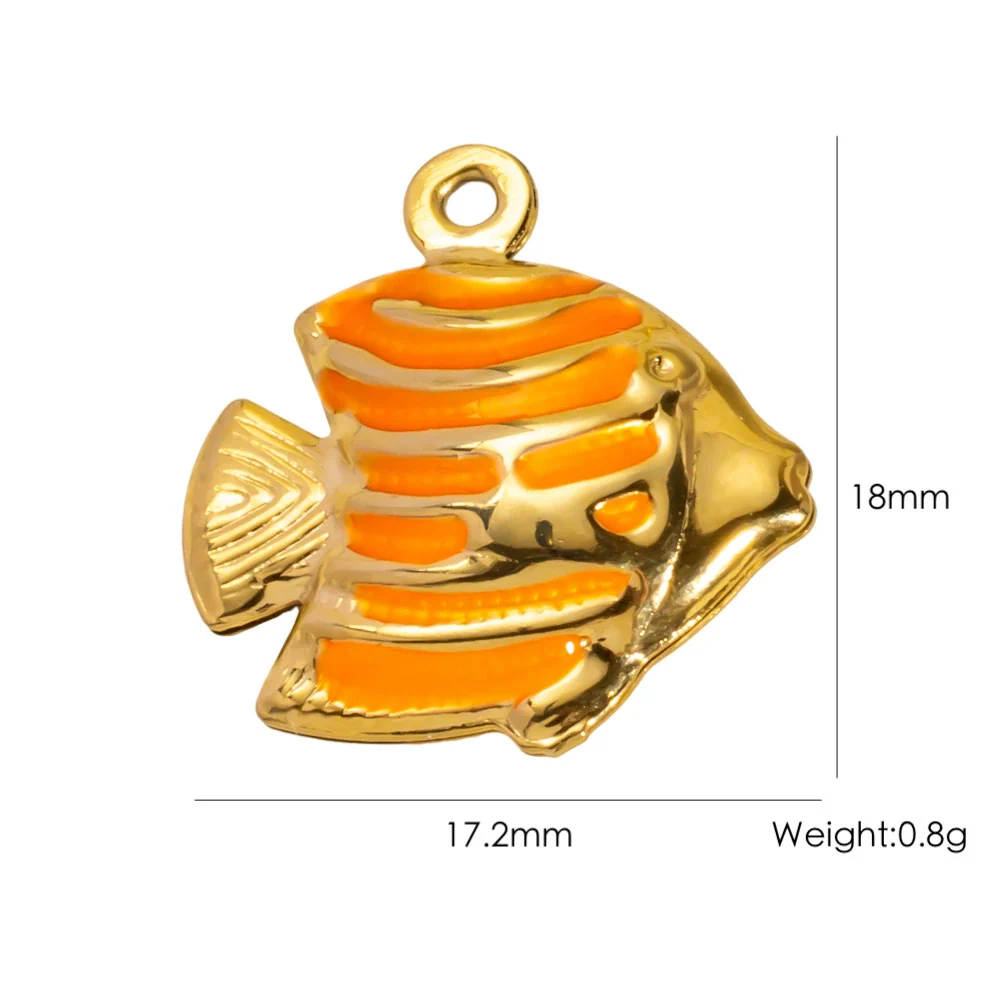 Wholesale Beach Wind Pendant Accessories Animal Style Starfish Shell 304 Stainless Steel Electroplated - Image 60