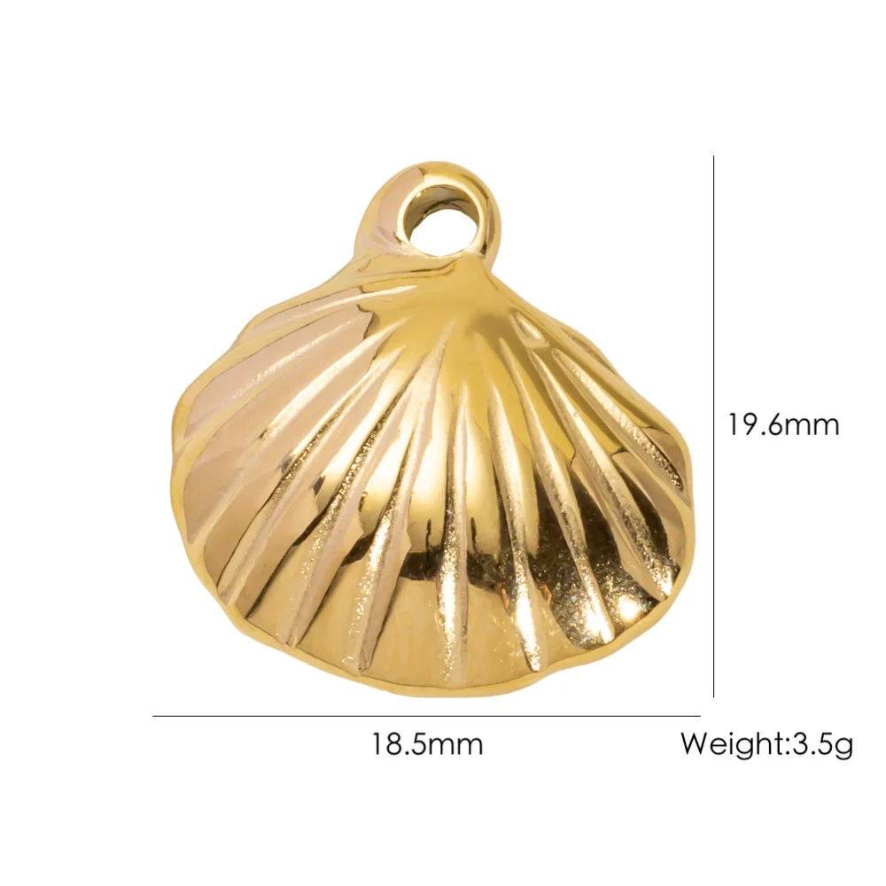 Wholesale Beach Wind Pendant Accessories Animal Style Starfish Shell 304 Stainless Steel Electroplated - Image 64