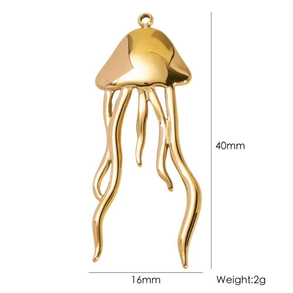 Wholesale Beach Wind Pendant Accessories Animal Style Starfish Shell 304 Stainless Steel Electroplated - Image 66