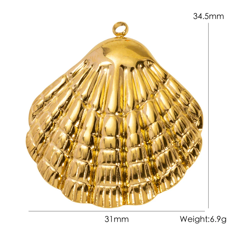 Wholesale Beach Wind Pendant Accessories Animal Style Starfish Shell 304 Stainless Steel Electroplated - Image 73