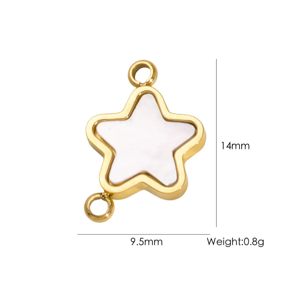Wholesale Beach Wind Pendant Accessories Animal Style Starfish Shell 304 Stainless Steel Electroplated - Image 74