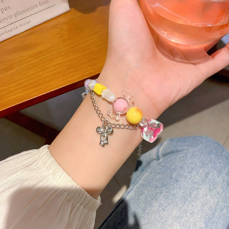 Wholesale Beaded Pearl Cat's Eye Bracelet For Women Copper Alloy With Flower Bow Star Pattern Electroplating - Image 34
