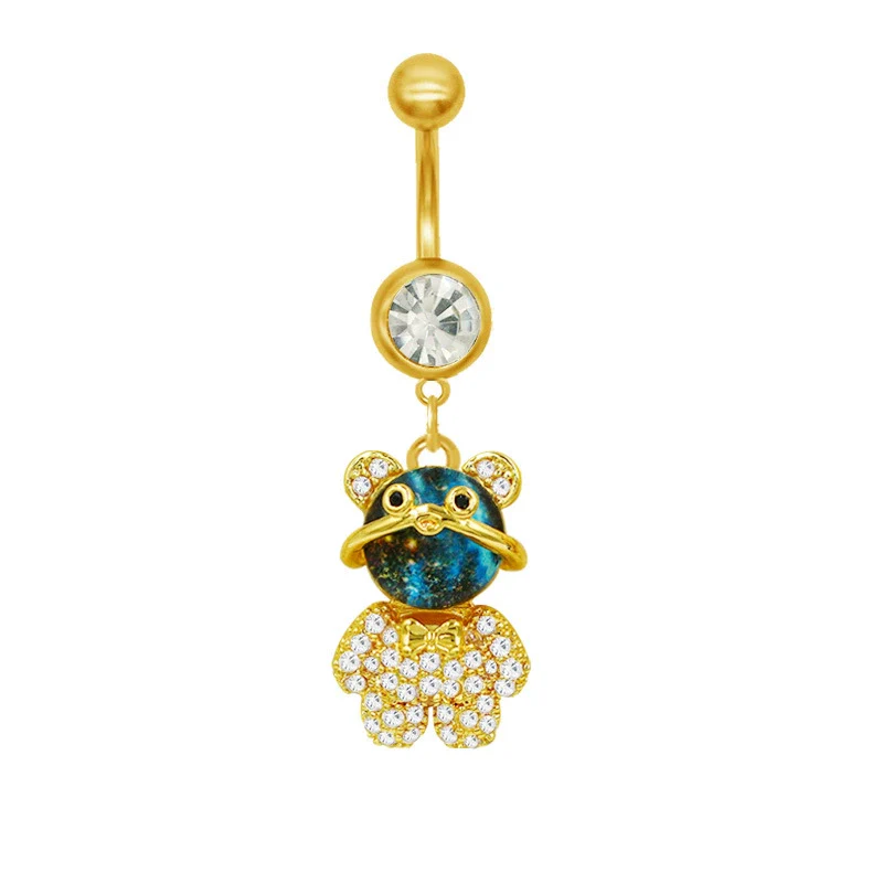 Wholesale Belly Button Ring Zinc Alloy Heart Shape Cute Owl And Sunflower Style - Image 10