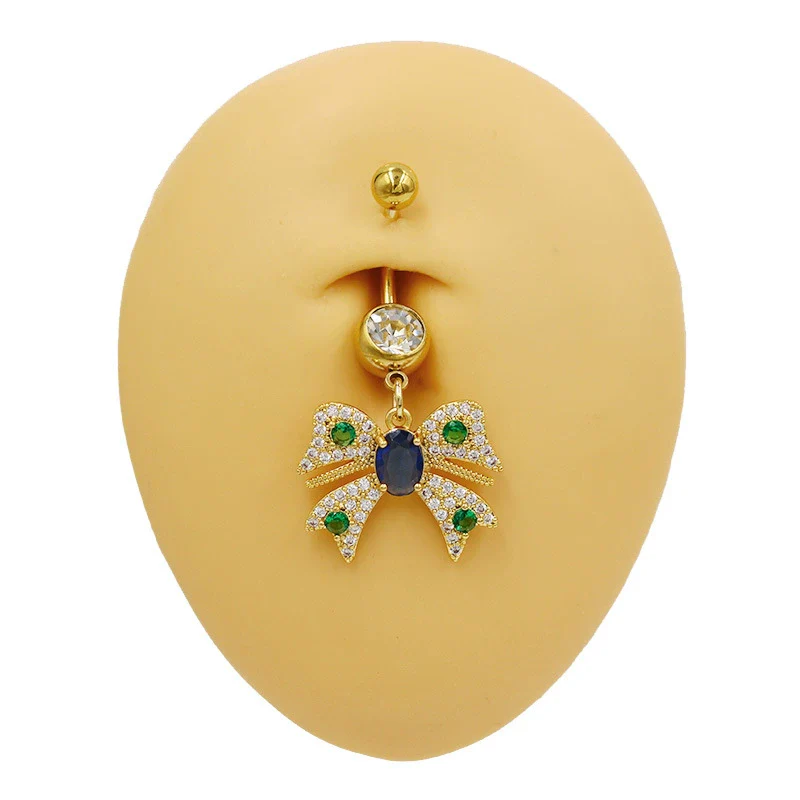 Wholesale Belly Button Ring Zinc Alloy Heart Shape Cute Owl And Sunflower Style - Image 2