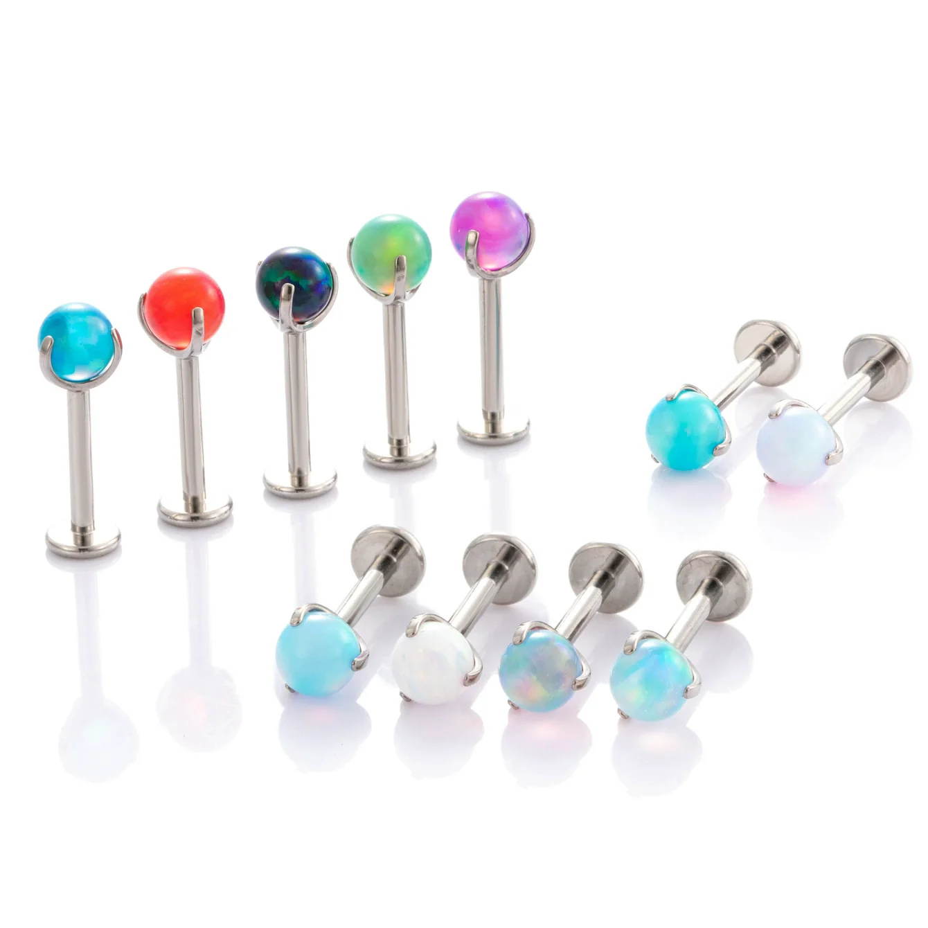 Wholesale Body Jewelry Titanium Alloy Stainless Steel Geometric Aobao Design Lip Nail Rod Cochlear Ear Nail Cartilage Puncture Ear Bone Nail - Image 4