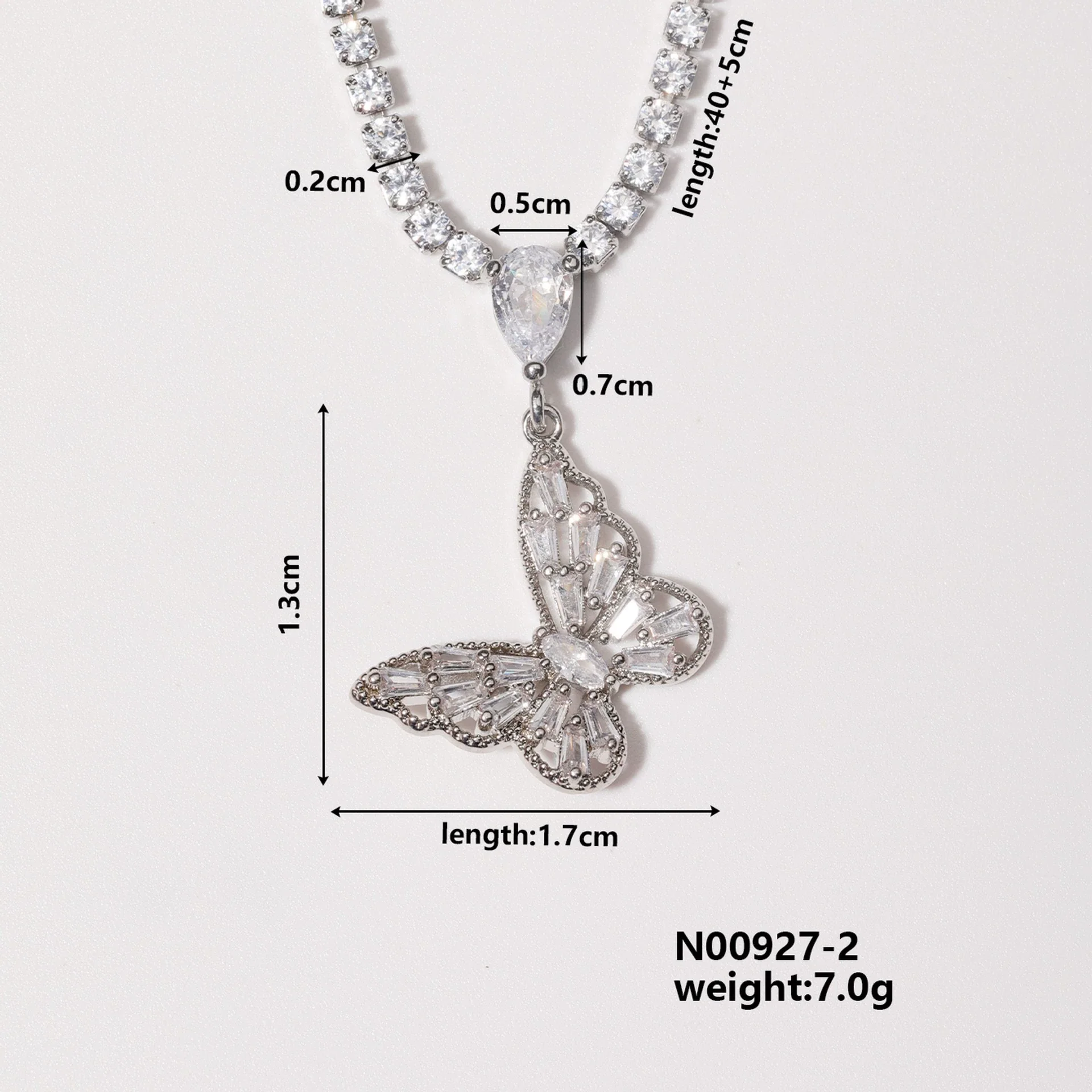 Wholesale Bow Necklace Copper Electroplated Stylish For Women - Image 7