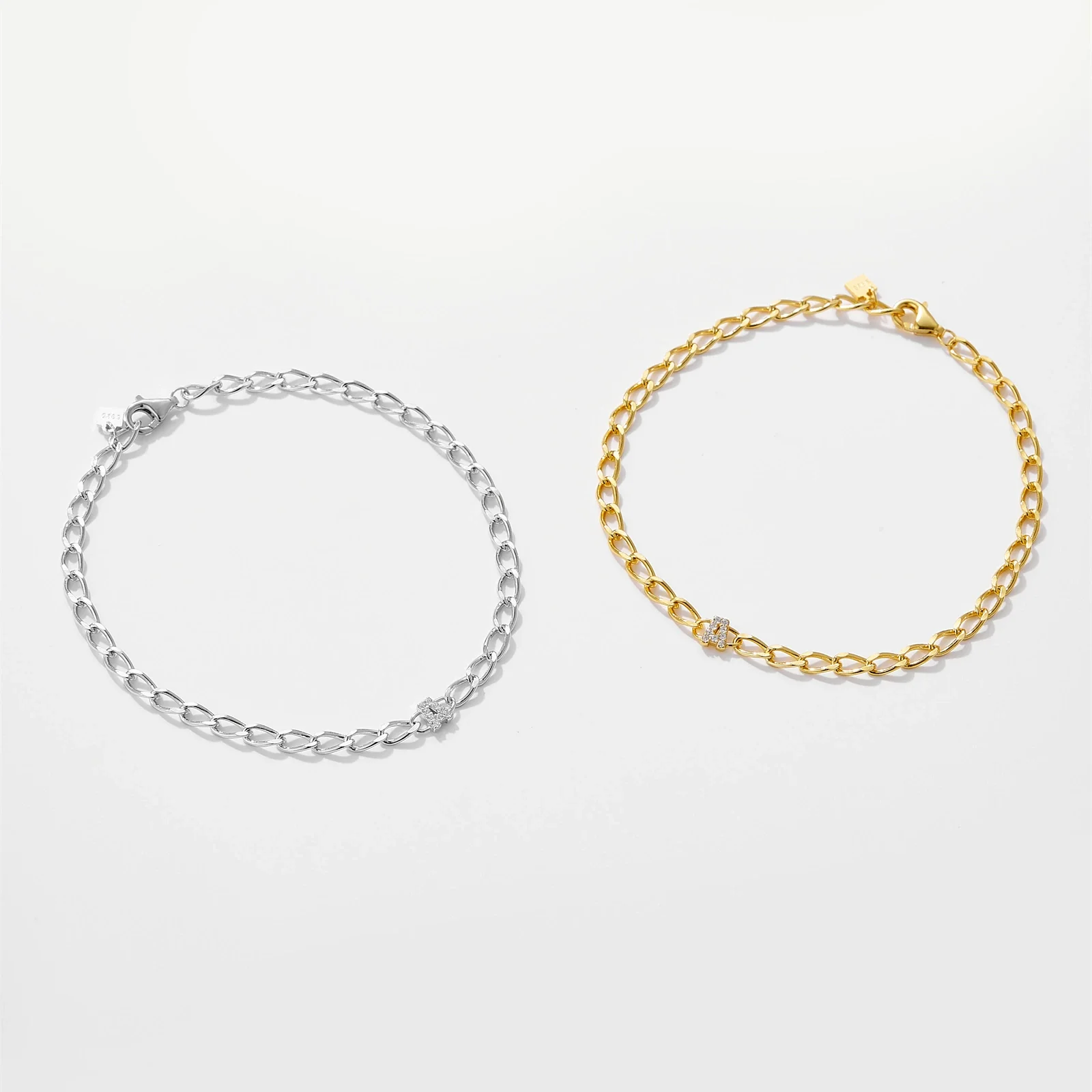 Wholesale Bracelet 925 Sterling Silver Geometric Light Luxury Electroplated - Image 4