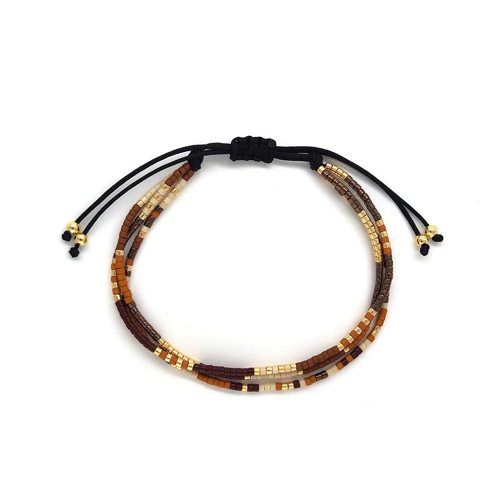 Wholesale Bracelet Glass Glaze Geometric Handmade Woven For Women - Image 5