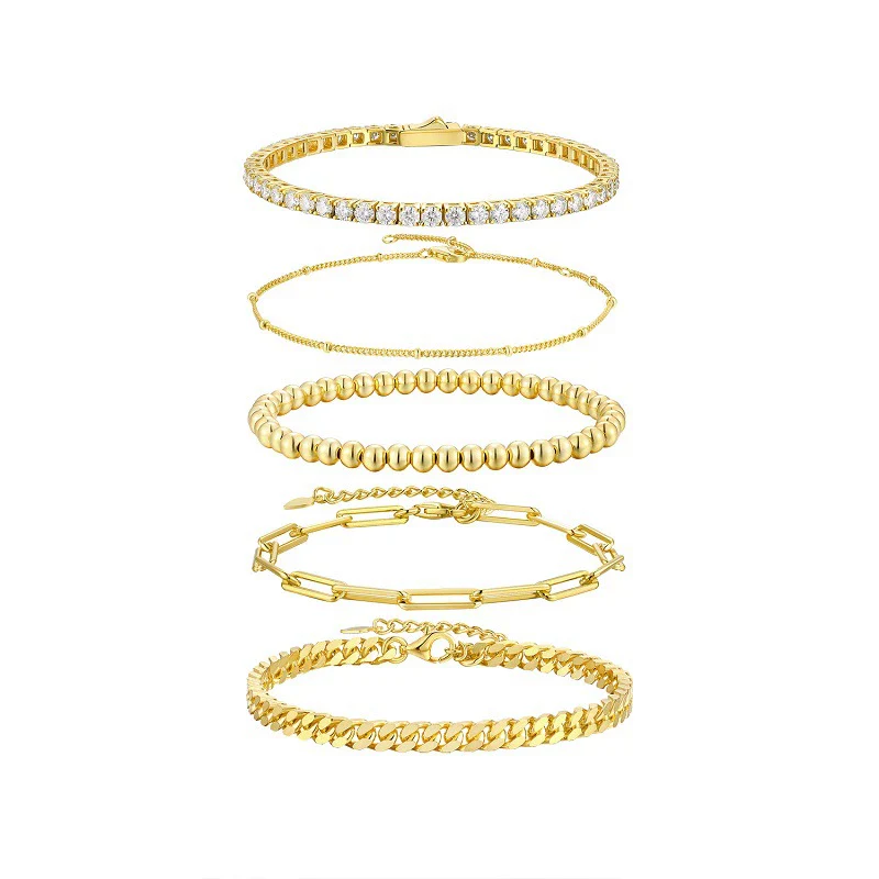 Wholesale Bracelet S925 Silver Geometric Moissanite Inlay Fashion Style