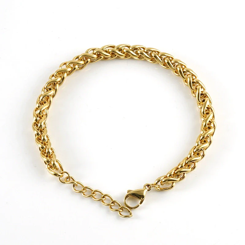 Wholesale Bracelet 316L Stainless Steel Geometric Electroplating Unisex Hiphop Trendy High Street - Image 11