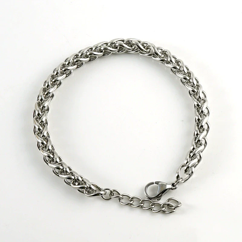 Wholesale Bracelet 316L Stainless Steel Geometric Electroplating Unisex Hiphop Trendy High Street - Image 12