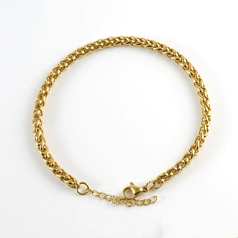 Wholesale Bracelet 316L Stainless Steel Geometric Electroplating Unisex Hiphop Trendy High Street - Image 8