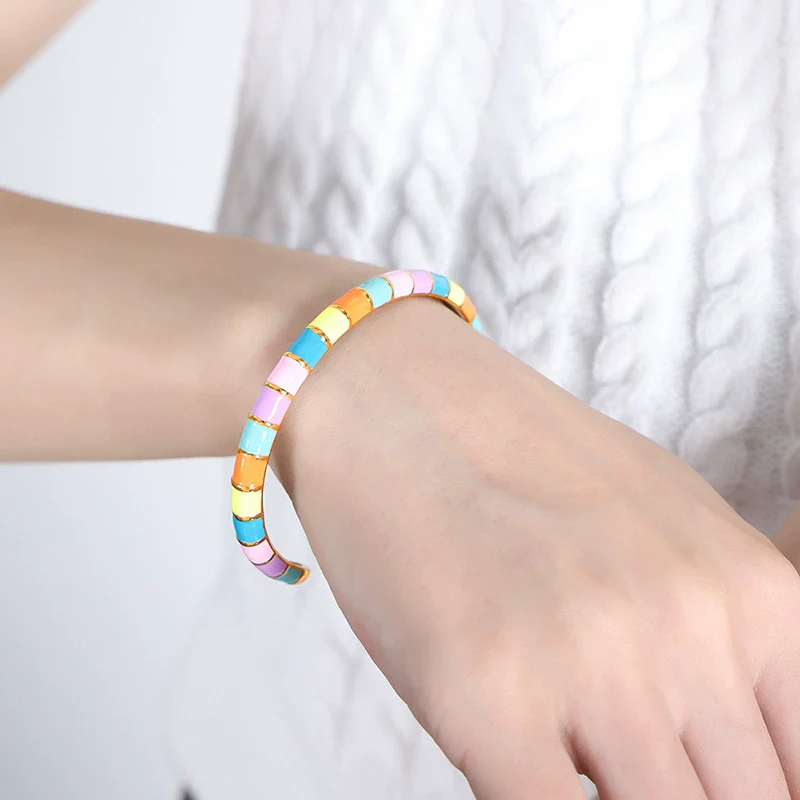 Wholesale Bracelet Titanium Steel Dripping Oil Retro Light Luxury Electroplated - Image 3