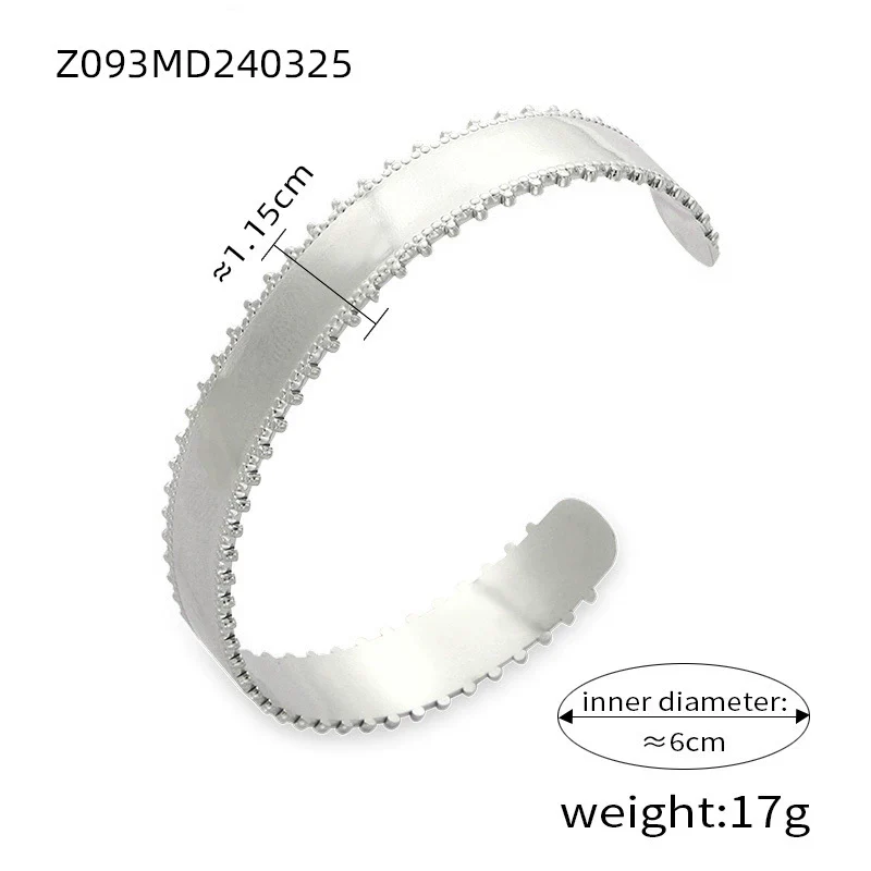 Wholesale Bracelet Titanium Steel Shell Beads Czech Diamond Geometric Electroplated For Female - Image 10