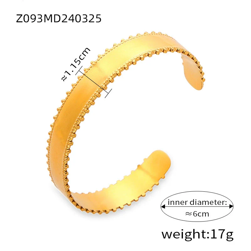 Wholesale Bracelet Titanium Steel Shell Beads Czech Diamond Geometric Electroplated For Female - Image 11