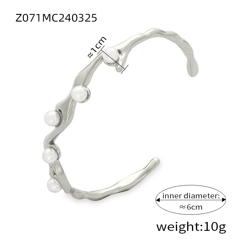 Wholesale Bracelet Titanium Steel Shell Beads Czech Diamond Geometric Electroplated For Female - Image 6