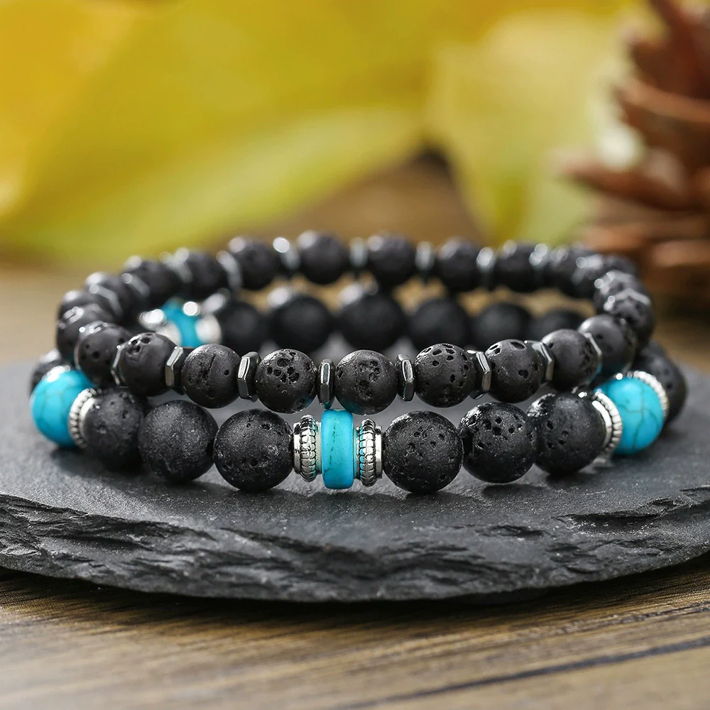 Wholesale Bracelet Wooden Beaded Natural Stone Geometric Handmade Unisex - Image 30