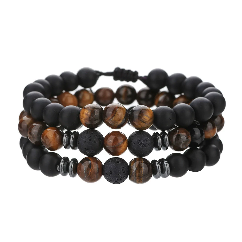 Wholesale Bracelet Wooden Beaded Natural Stone Geometric Handmade Unisex - Image 7