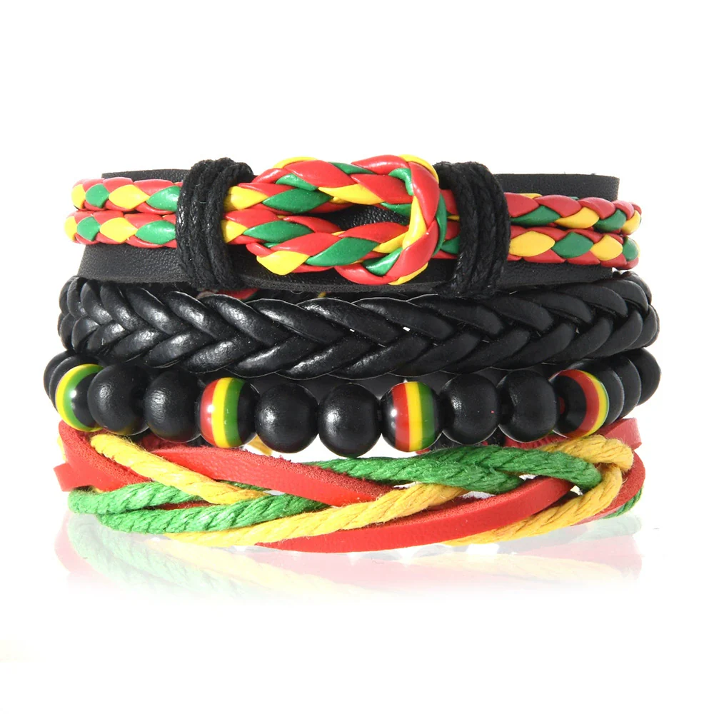 Wholesale Bracelet Zinc Alloy Bohemian Style Hand Knitted With Letters Numbers Text Pattern For Men And Women - Image 15
