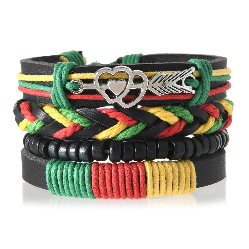 Wholesale Bracelet Zinc Alloy Bohemian Style Hand Knitted With Letters Numbers Text Pattern For Men And Women - Image 6