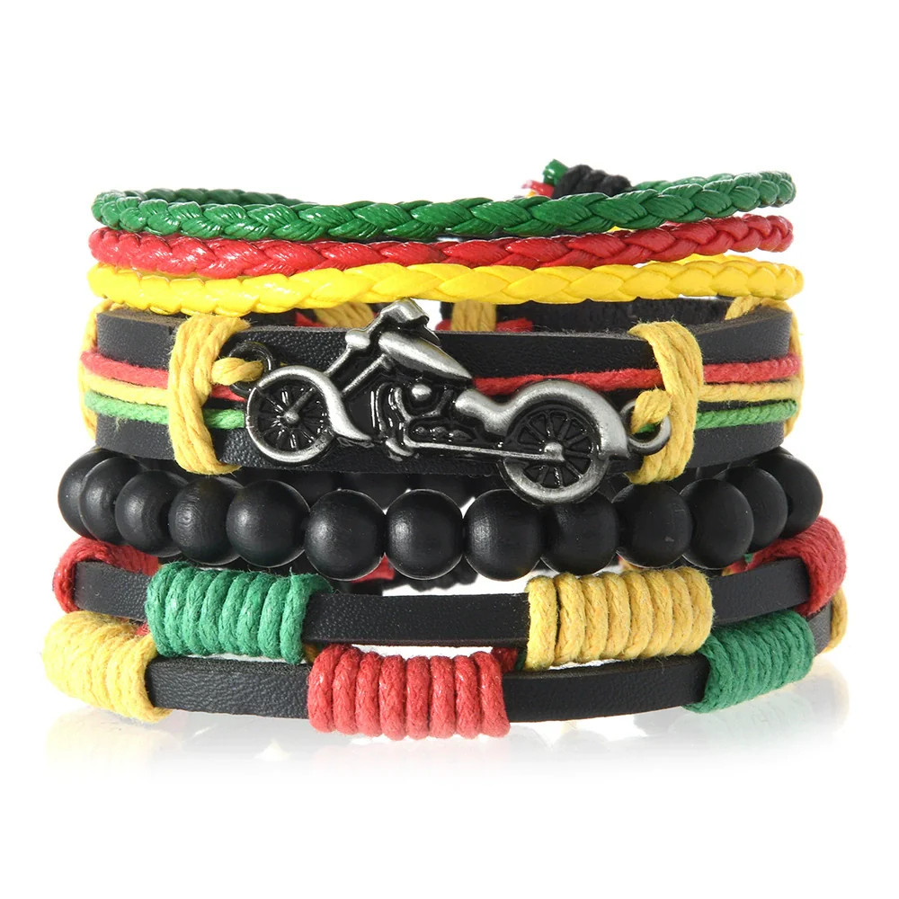 Wholesale Bracelet Zinc Alloy Bohemian Style Hand Knitted With Letters Numbers Text Pattern For Men And Women - Image 9
