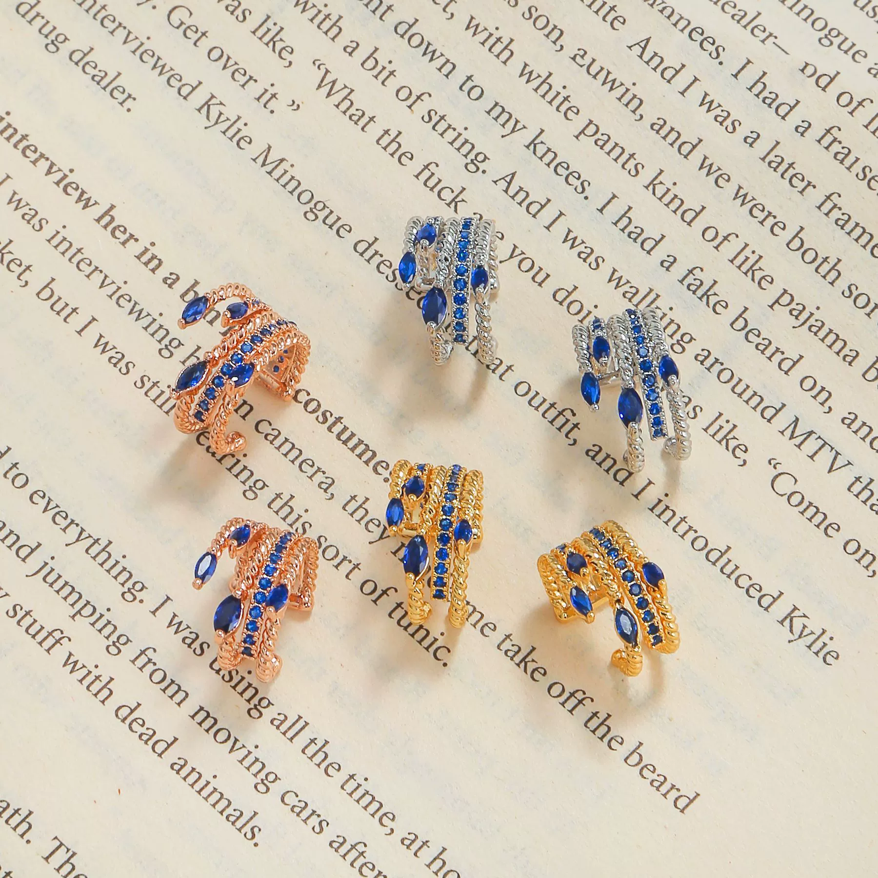 Wholesale Brass Geometric Ear Bone Clips For Women Without Pierced Ears Fashionable Elegant Artistic - Image 3