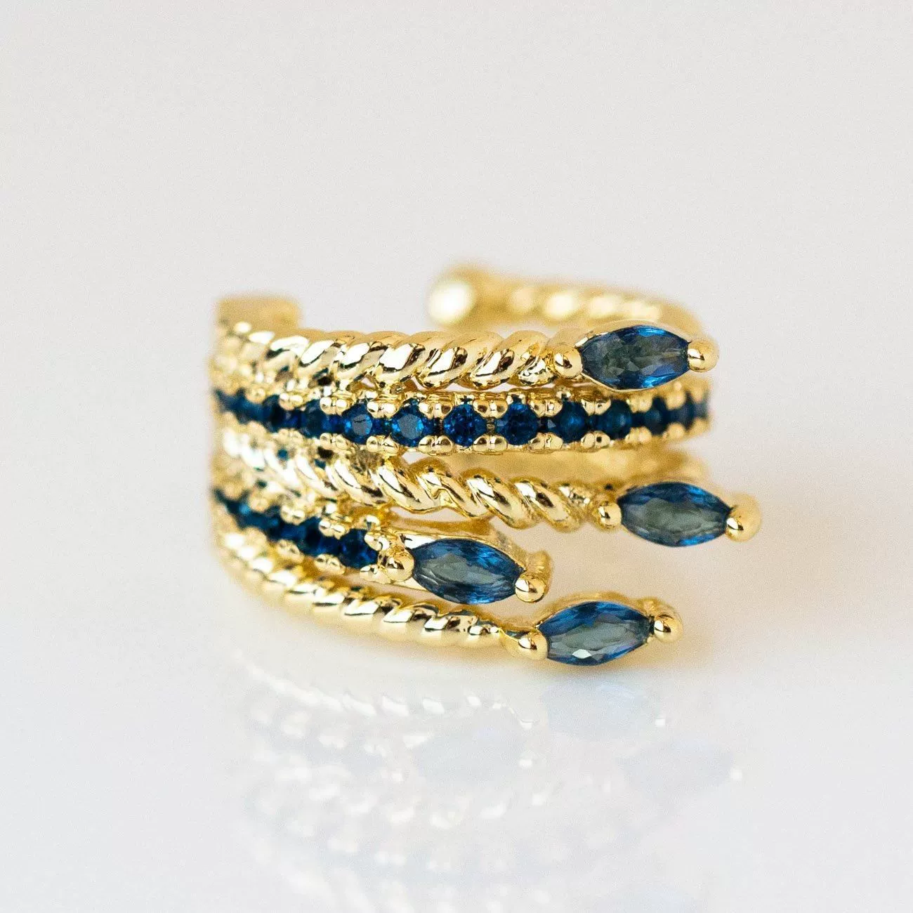 Wholesale Brass Geometric Ear Bone Clips For Women Without Pierced Ears Fashionable Elegant Artistic - Image 4