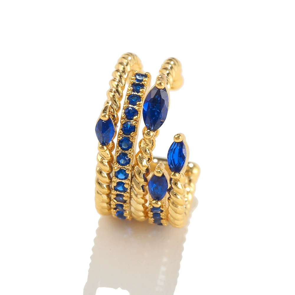 Wholesale Brass Geometric Ear Bone Clips For Women Without Pierced Ears Fashionable Elegant Artistic - Image 5
