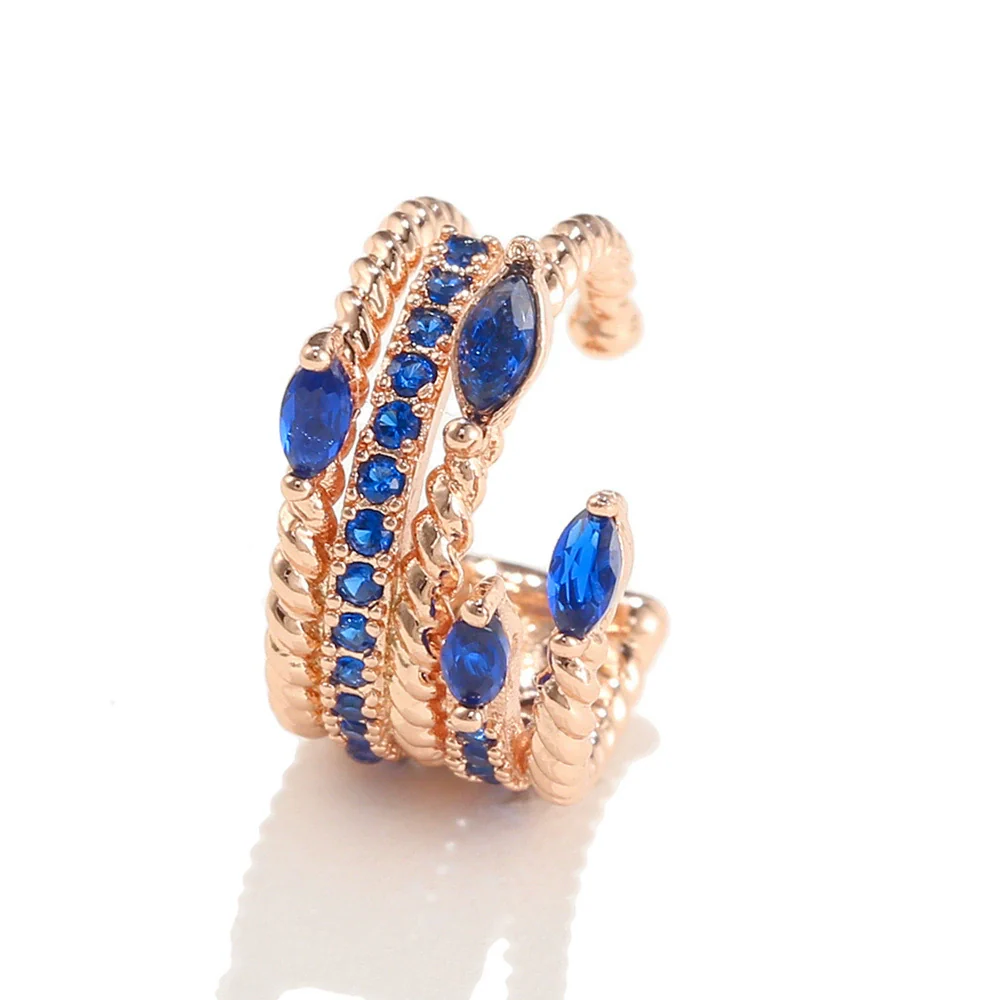 Wholesale Brass Geometric Ear Bone Clips For Women Without Pierced Ears Fashionable Elegant Artistic - Image 7