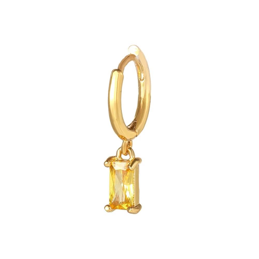 Wholesale Brass Geometric Zircon Earrings - Image 6