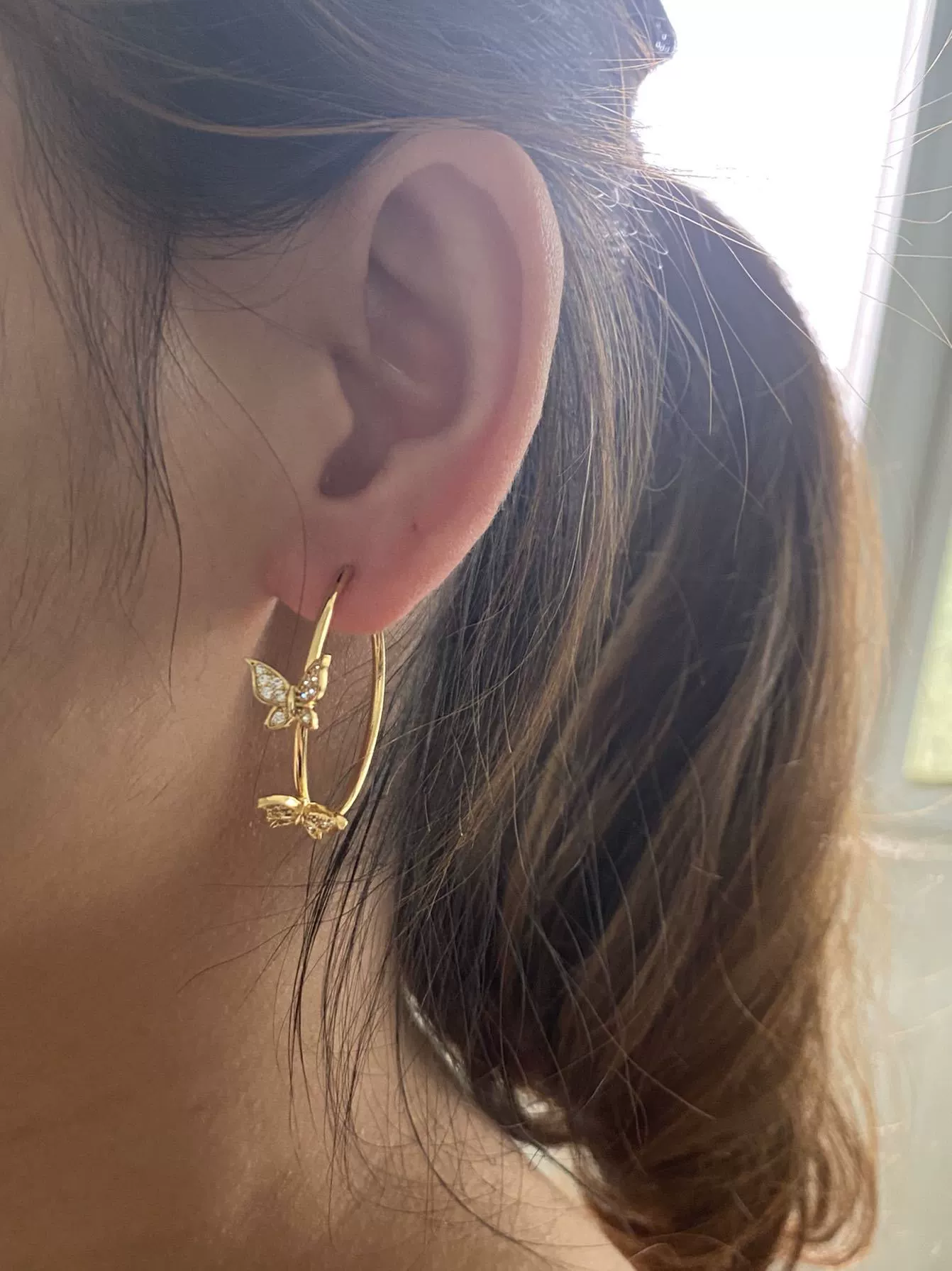 Wholesale Butterfly Fashion Earrings 925 Silver And Environmental Protection Copper Microinlaid Zircon Electroplated For Women - Image 9