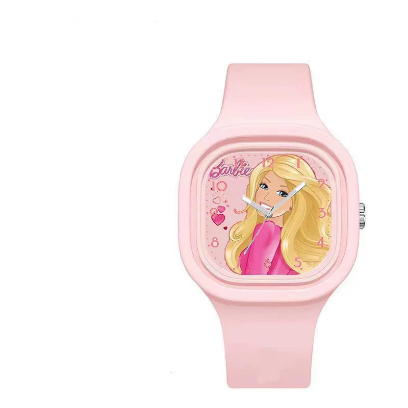 Wholesale Cartoon Square Silicone Plastic Stainless Steel Girl Doll Watch - Image 3